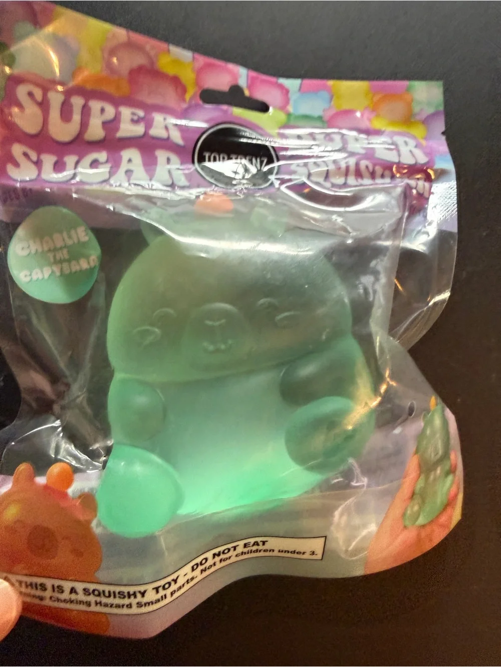 New Squishy Top Trenz Super Duper Sugar Squisher Charlie Capybara Green Squishy